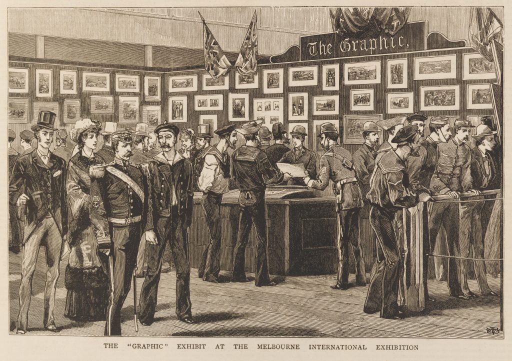 ‘The Graphic Exhibit at the Melbourne International Exhibition’, Graphic, 18 June 1881, p. 597
